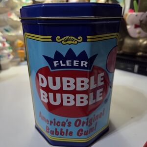 Vintage Octagonal Fleer Double Bubble Tin